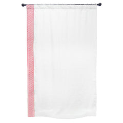 Chevron Linen Drapery with Embroidery