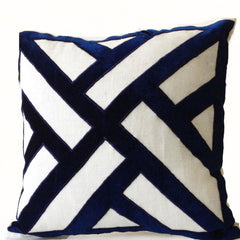 Customizable Geometric Chippendale Throw Pillow Cover