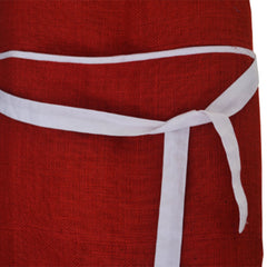 Christmas Apron - Burlap Full Kitchen Apron for Women