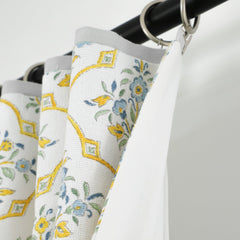 Custom Made Floral Trellis Curtain