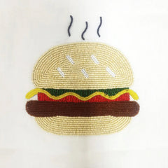 Beaded Happiest Meal Pillow Cover
