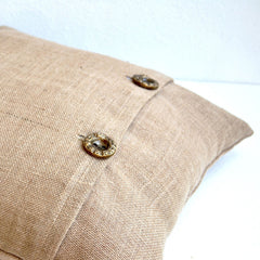 Burlap Heart Cozy Pillow Cover With Red Sequins Best Gift For a Loved One Holiday Decor Valentine