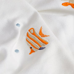 Coastal Ocean Theme Cotton Blend Table Linen