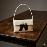 Hand Beaded Beer Pint Mini Bag - Stout Beer Embellished Clutch