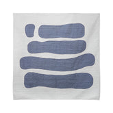 Blue Stonehenge Appliqué Quilt - Handmade Blue & White Artisan Bedding