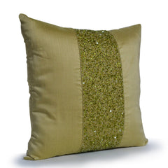 Chartreuse Green Decor Pillow, Cushion Cover Faux Silk,Decorative pillow