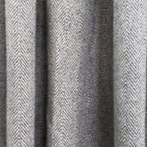 Gray Chevron Wool Curtains, Herringbone Drapes