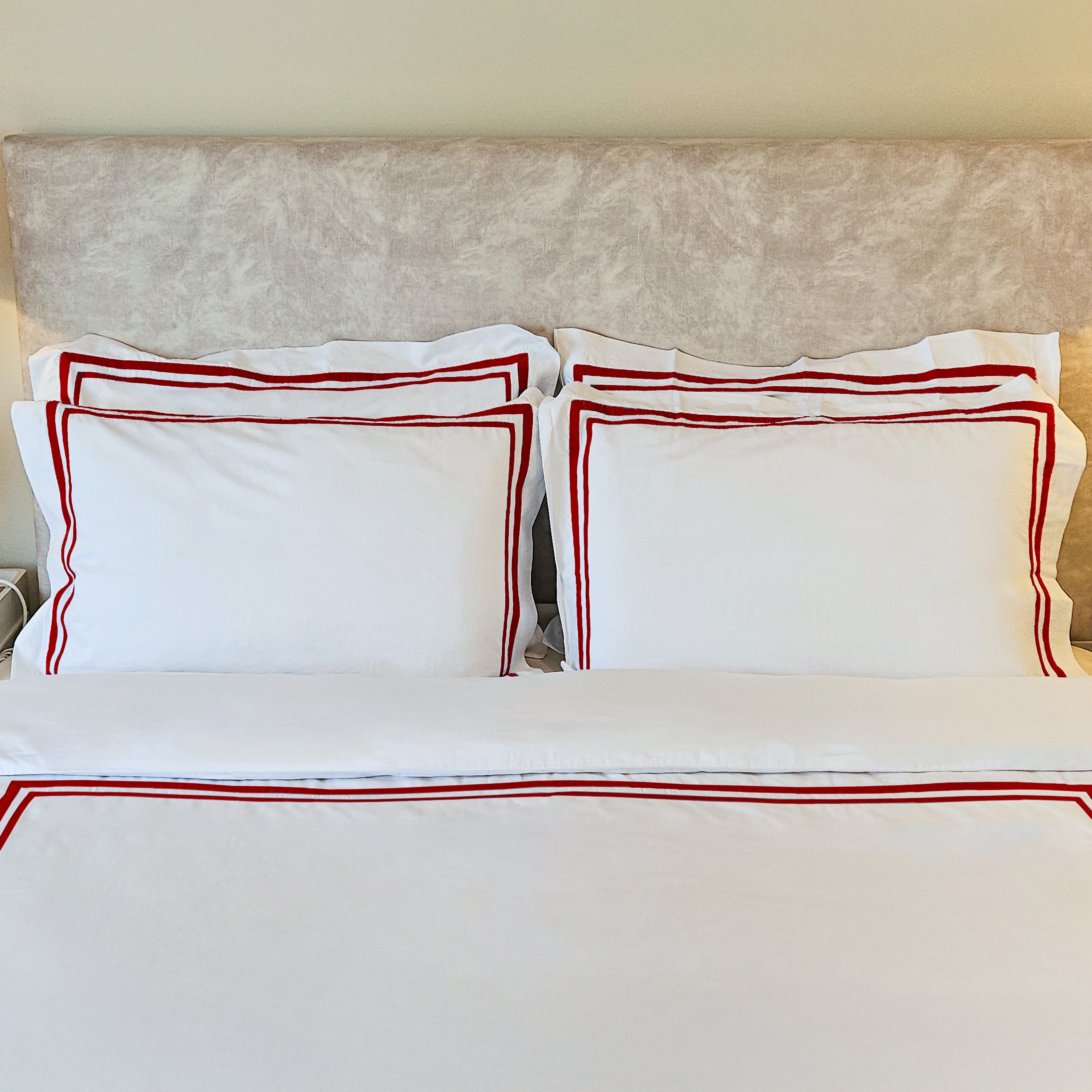 Custom Trimmed Duvet Cover Set | Luxury 400TC Cotton Bedding | US, UK & Europe Sizes