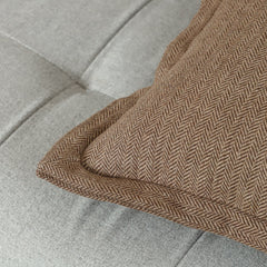 Double Flange Chevron Throw Pillow