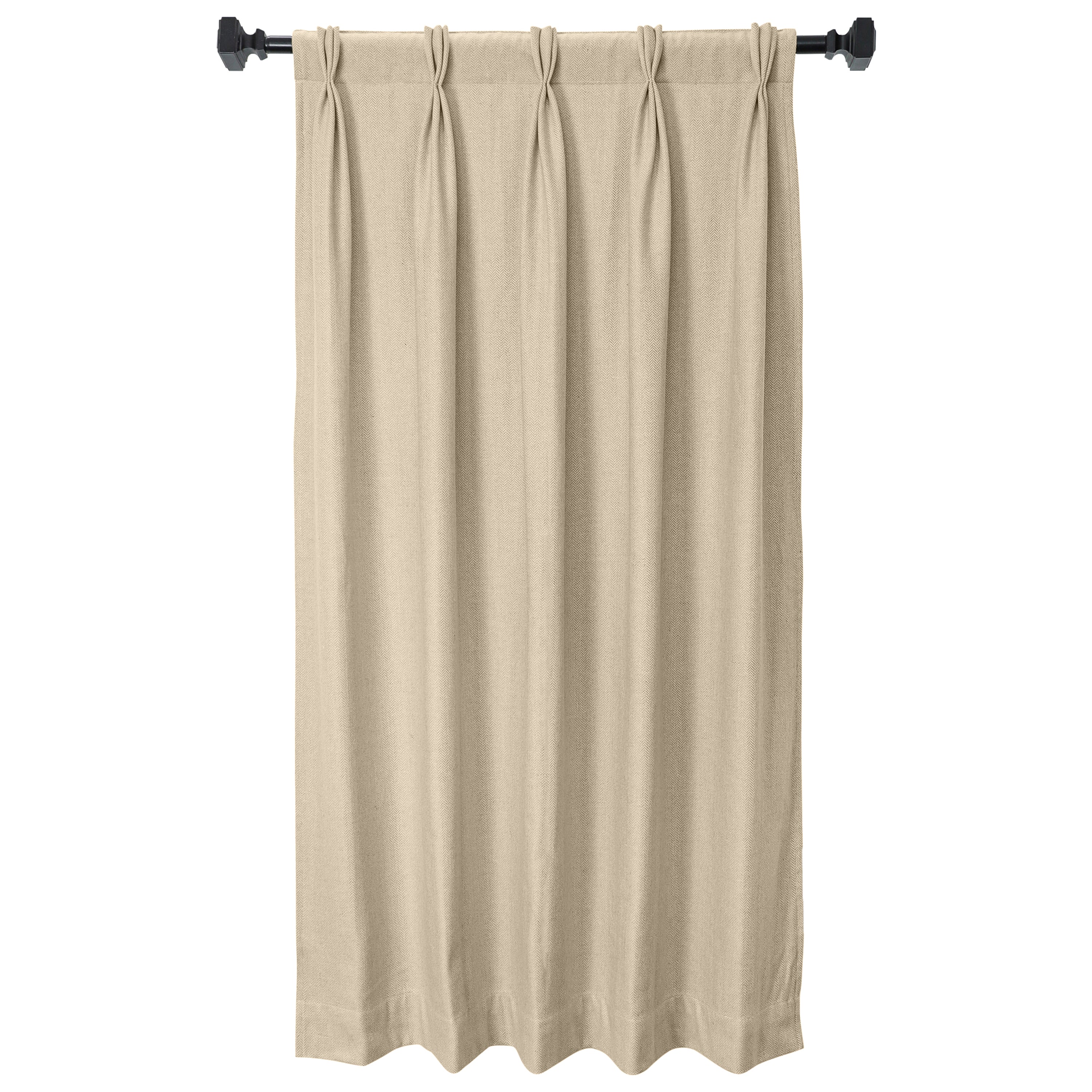 Handcrafted Pleated Chevron Curtain