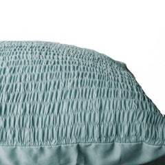 Grey Cotton Pillow -Ruched grey pillow - Gray cushion -Pleated pillow - 16x16- Cotton Cushions- Grey Euro Sham- Bedding- Kids- Gray pillows