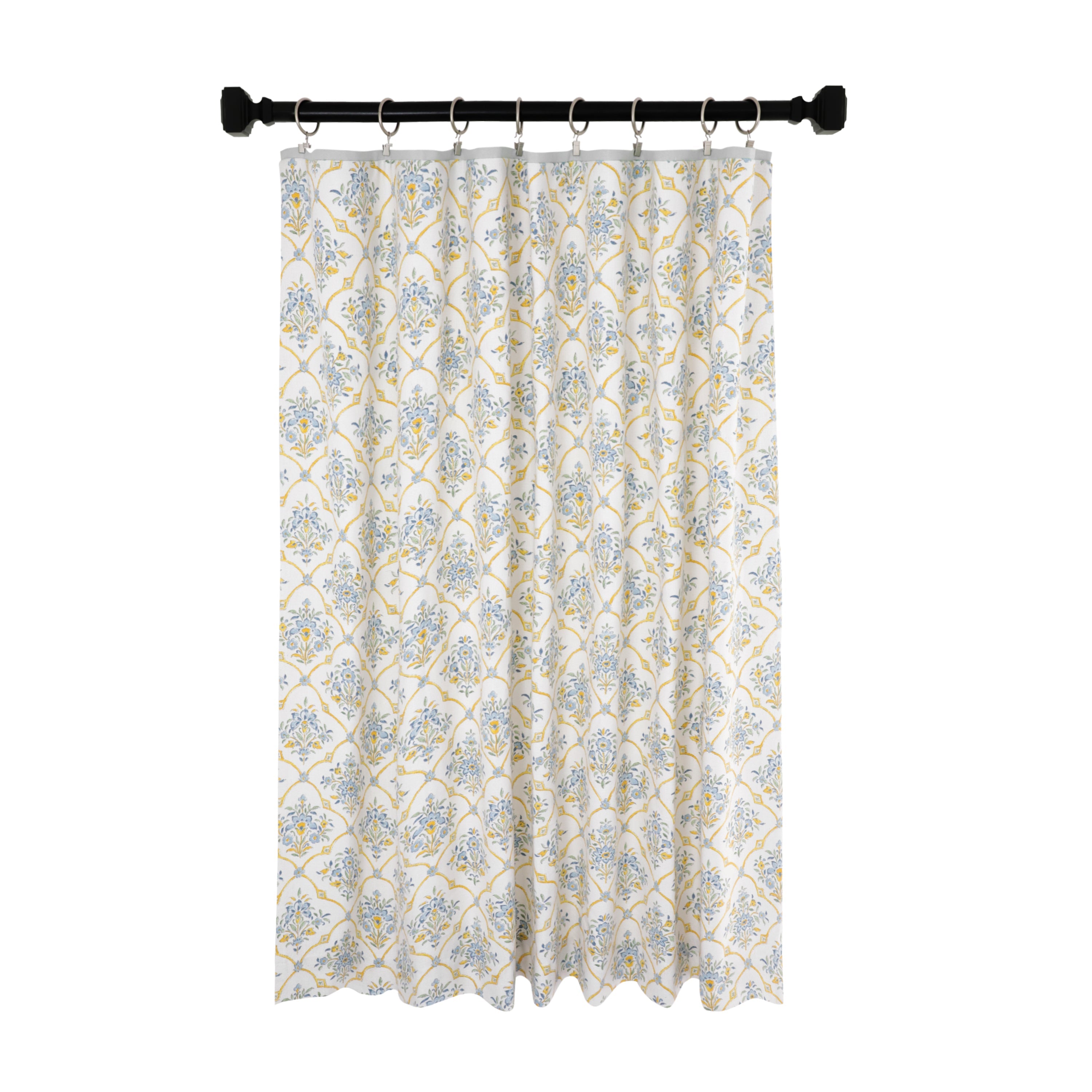 Custom Made Floral Trellis Curtain