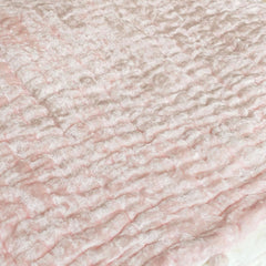 Custom Made Blush Pink Velvet Quilt