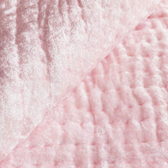 Custom Made Blush Pink Velvet Quilt