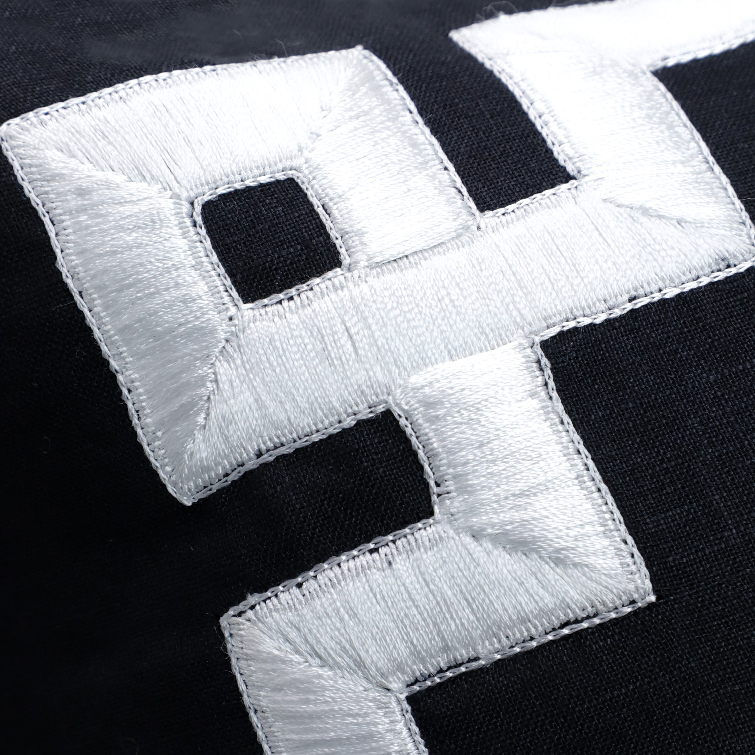 Hand Embroidered Greek Key Monogram Pillow Cover