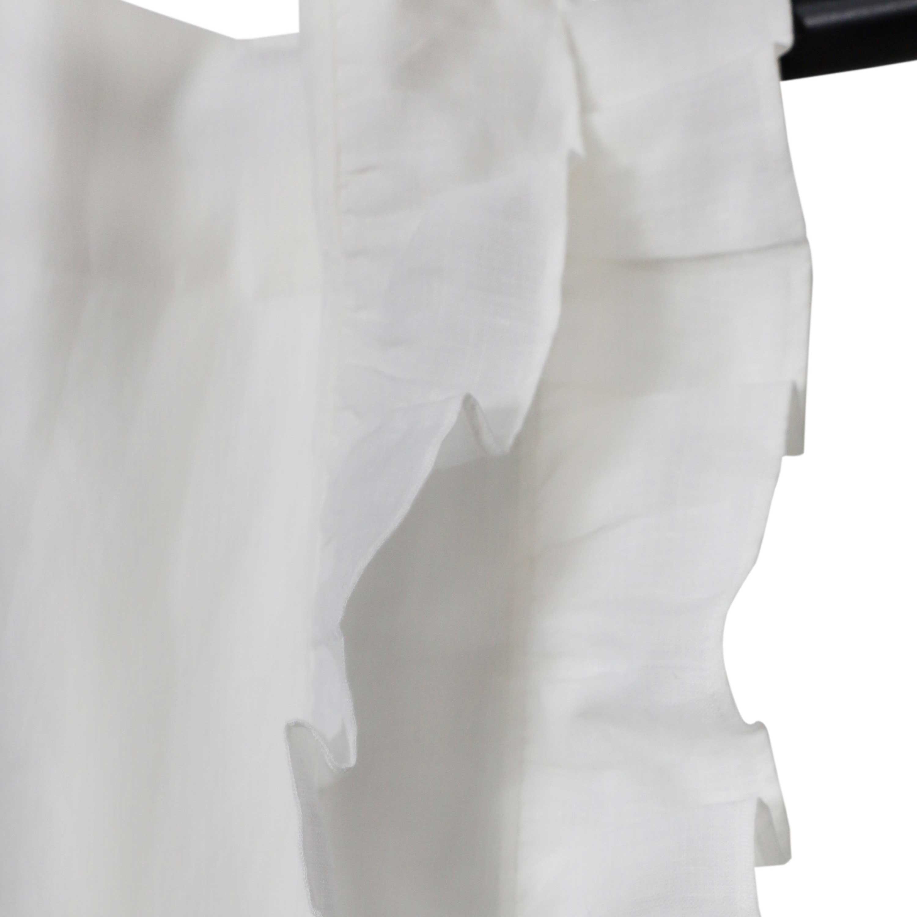 Custom Made Linen Ruffle Curtains