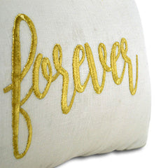 Forever Throw Pillows Valentines Day Gift Linen Pillow Cover