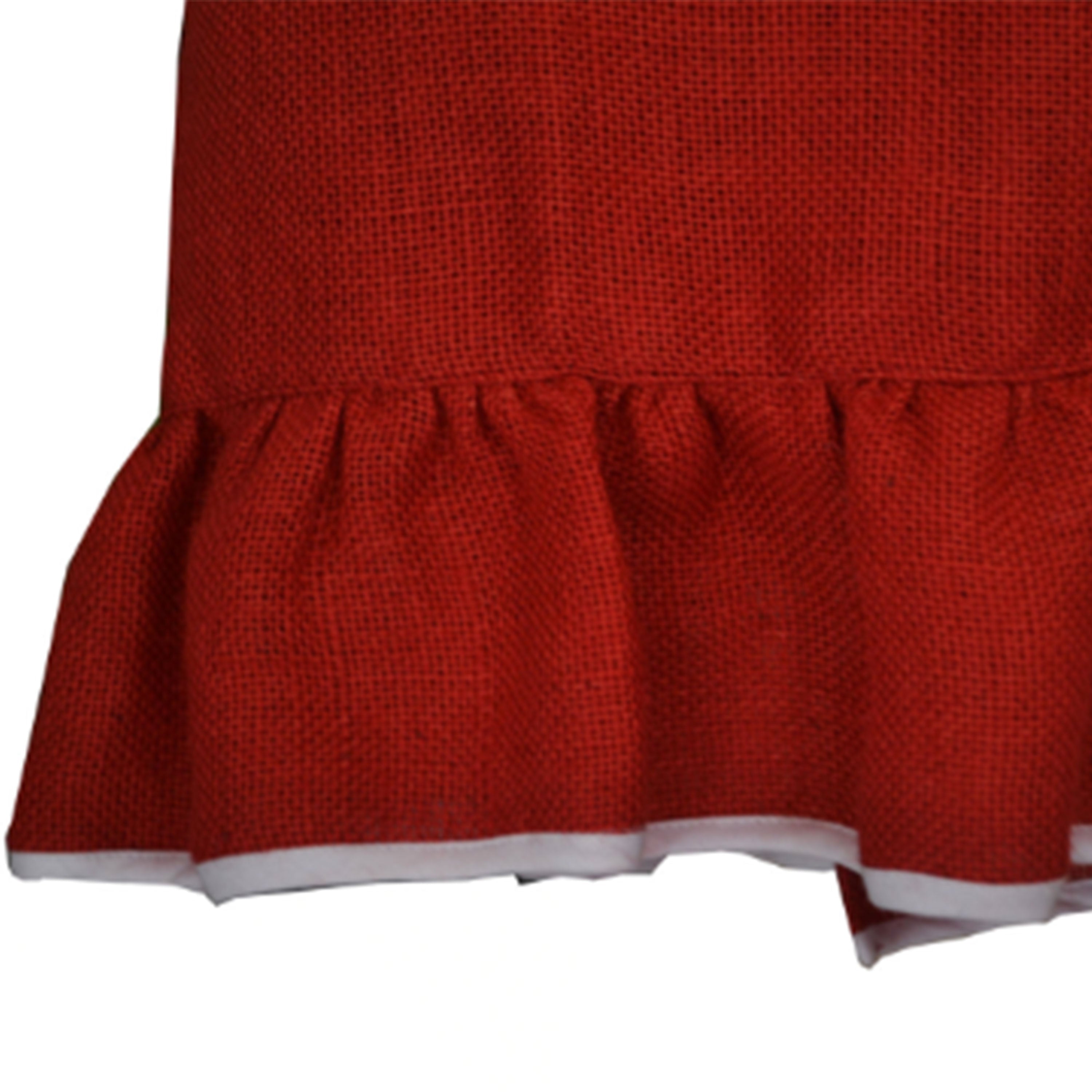 Christmas Apron - Burlap Full Kitchen Apron for Women
