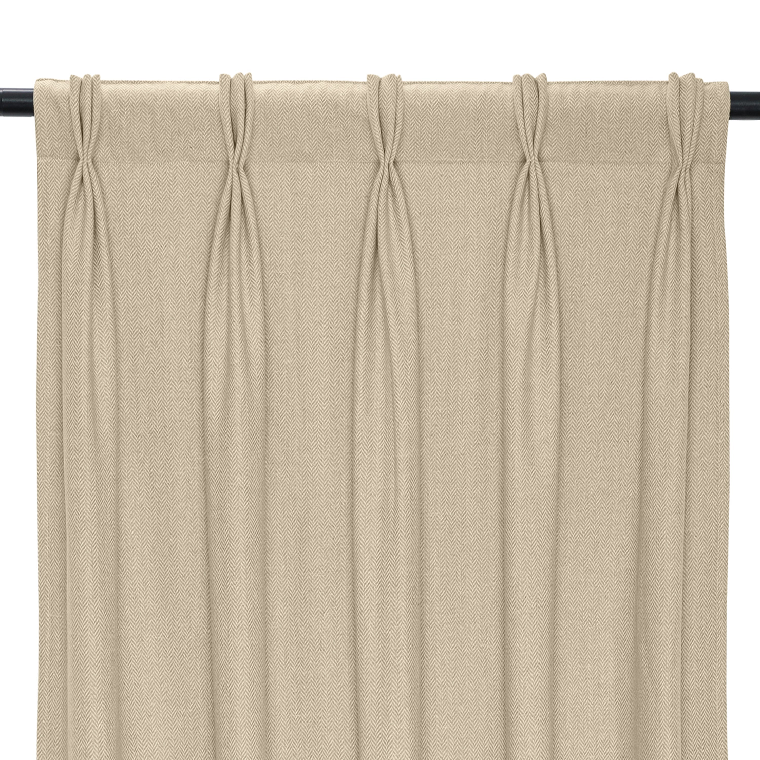 Handcrafted Pleated Chevron Curtain