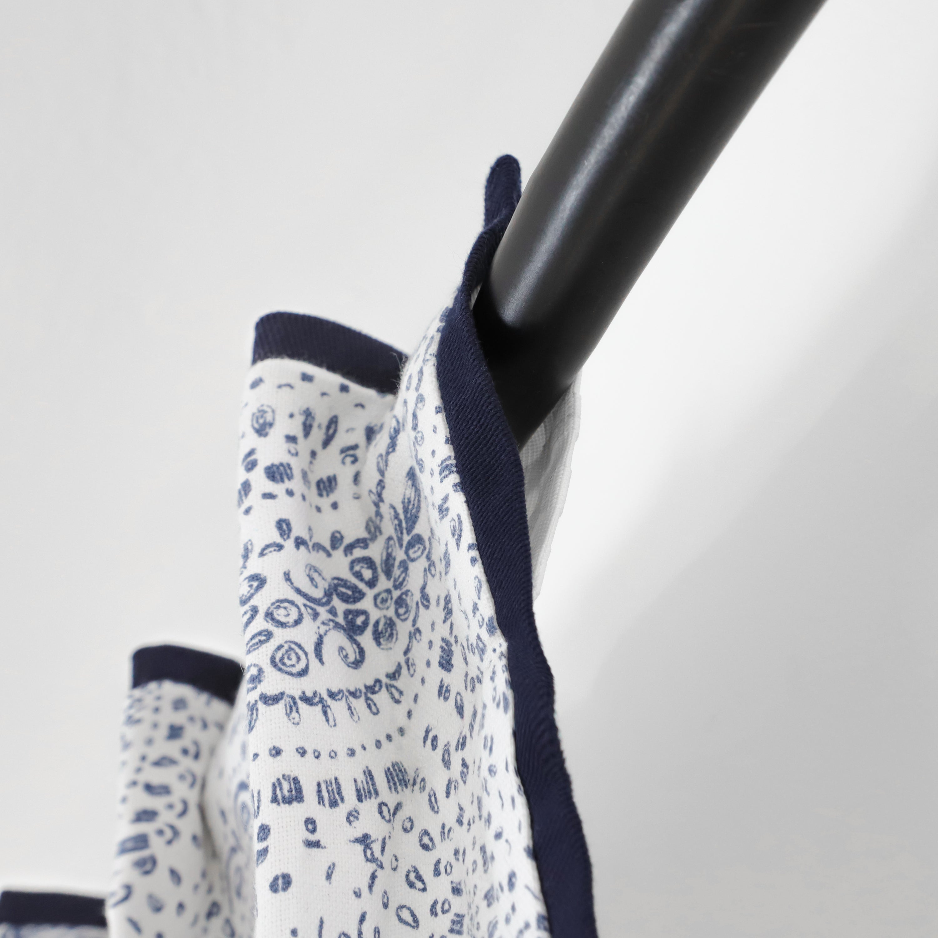 Blue White Paisley Curtains