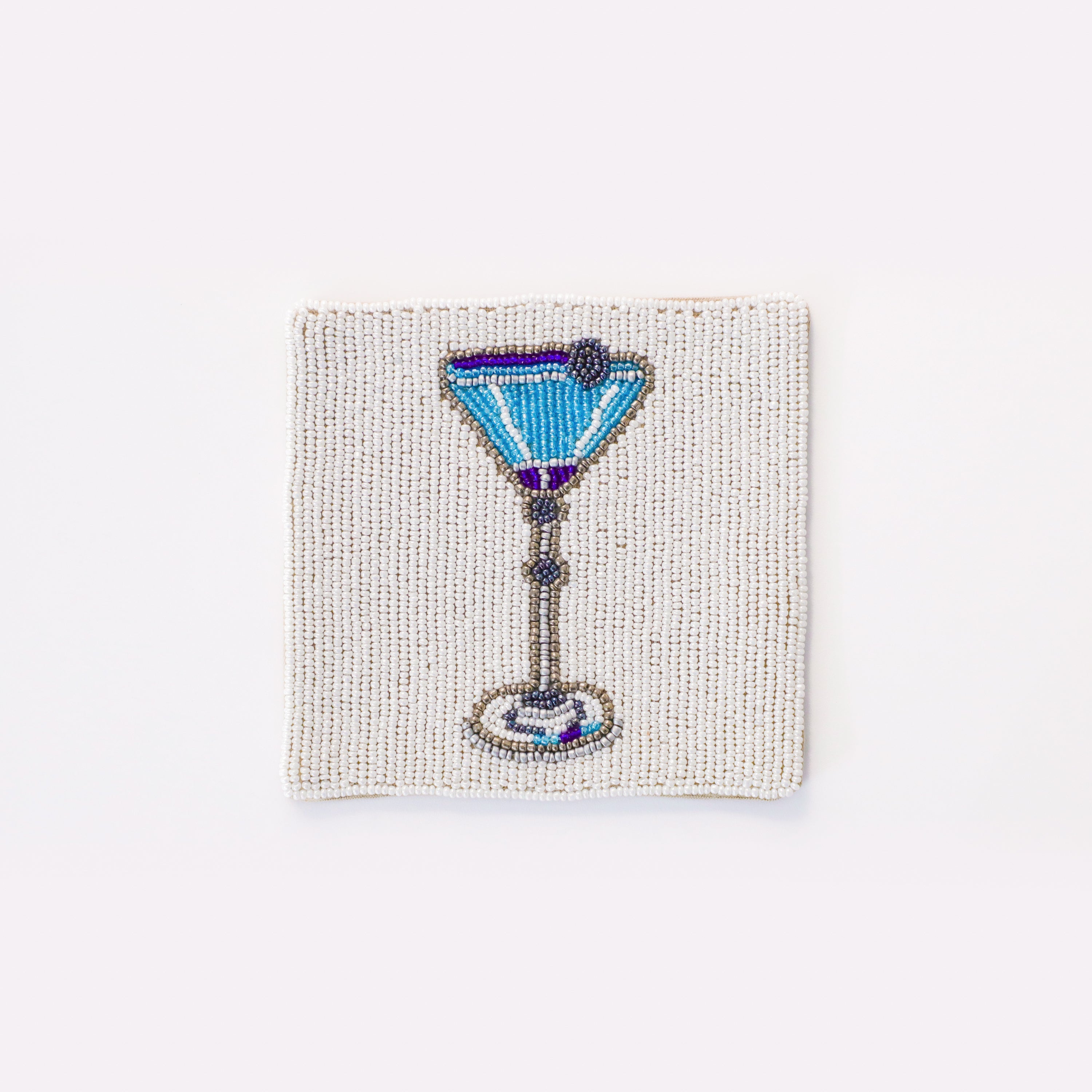 Beaded Drink Coaster, Set of 5 Coasters