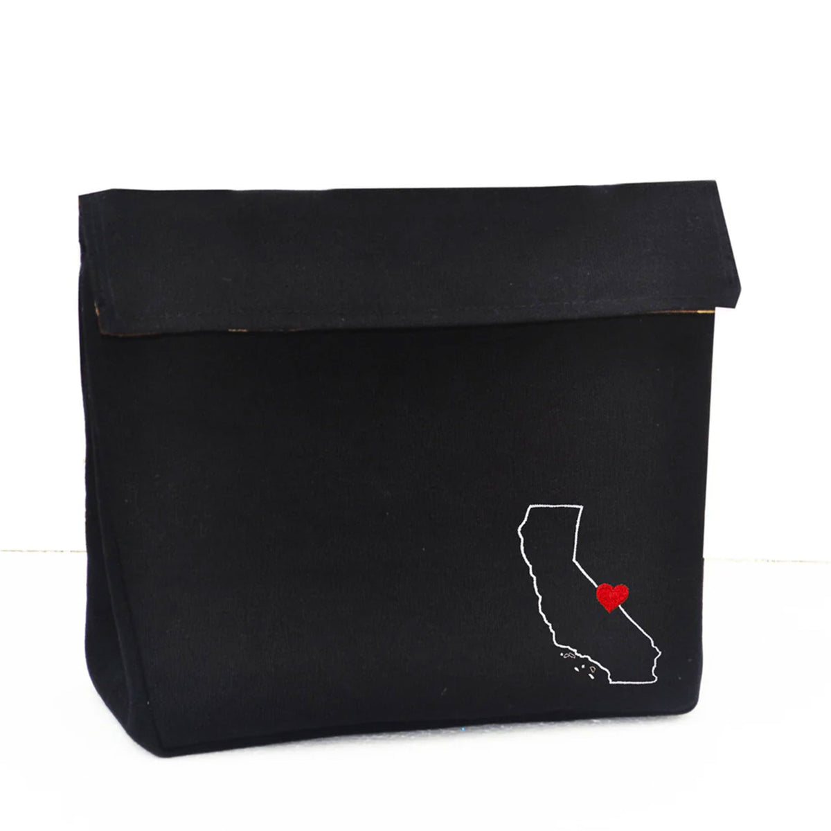 Custom State Map Embroidered Cotton Canvas Dopp Kit, Men's Travel Toiletry Bag, Groomsmen Cosmetic Bag