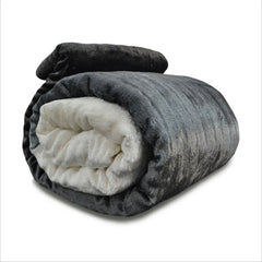 Black Ombre Velvet Quilt: Hand-Quilted Luxury