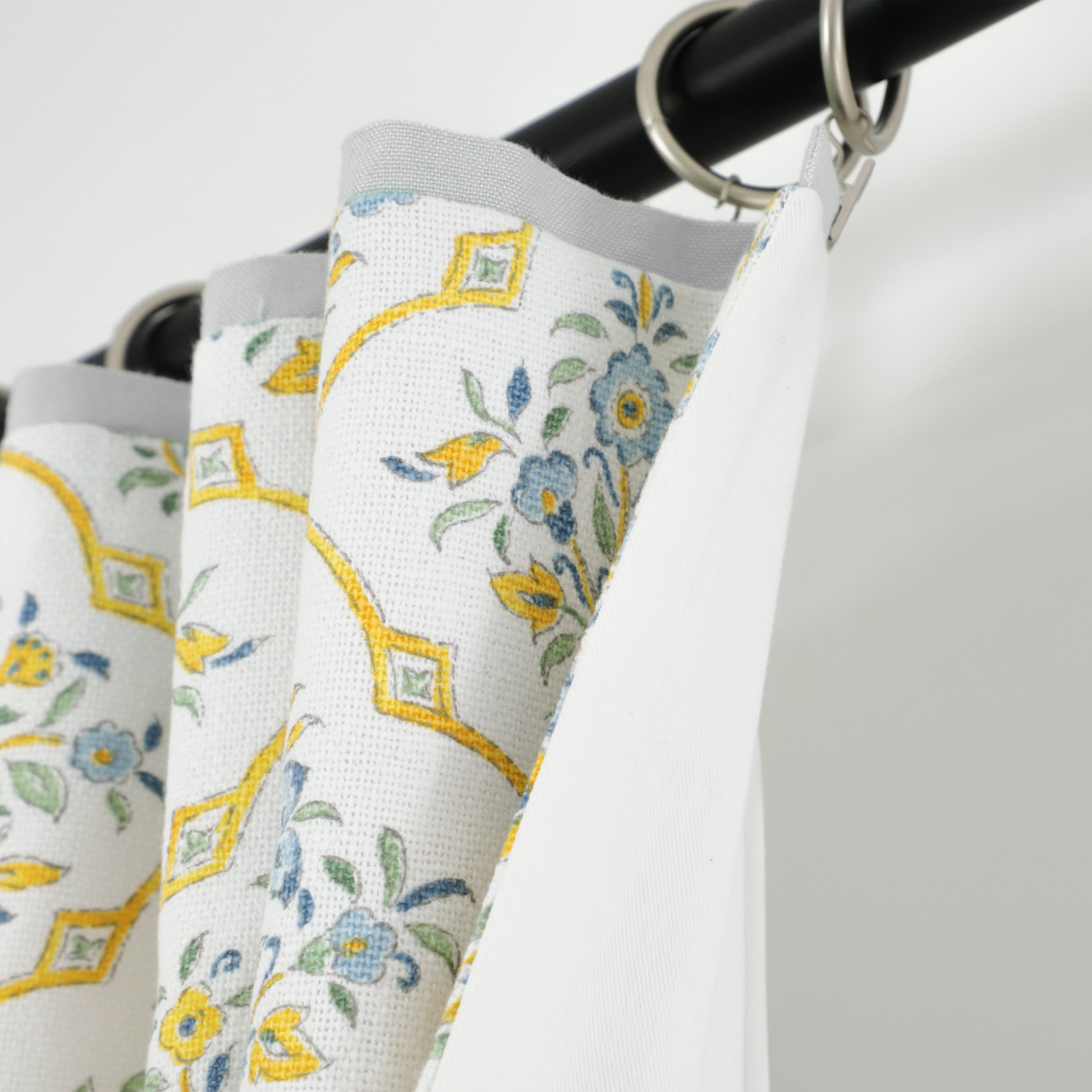 Custom Made Floral Trellis Curtain