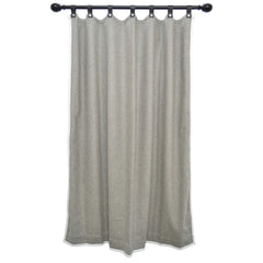 Light Gray Wool Felt Curtain With Trim