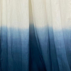 Blue Ombre Linen Curtain