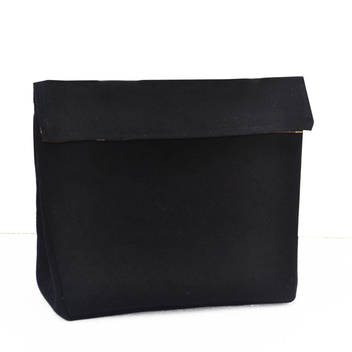 Custom Dopp Kit in Black Cotton Canvas, Men's Travel Toiletry Bag, Groomsmen Gift