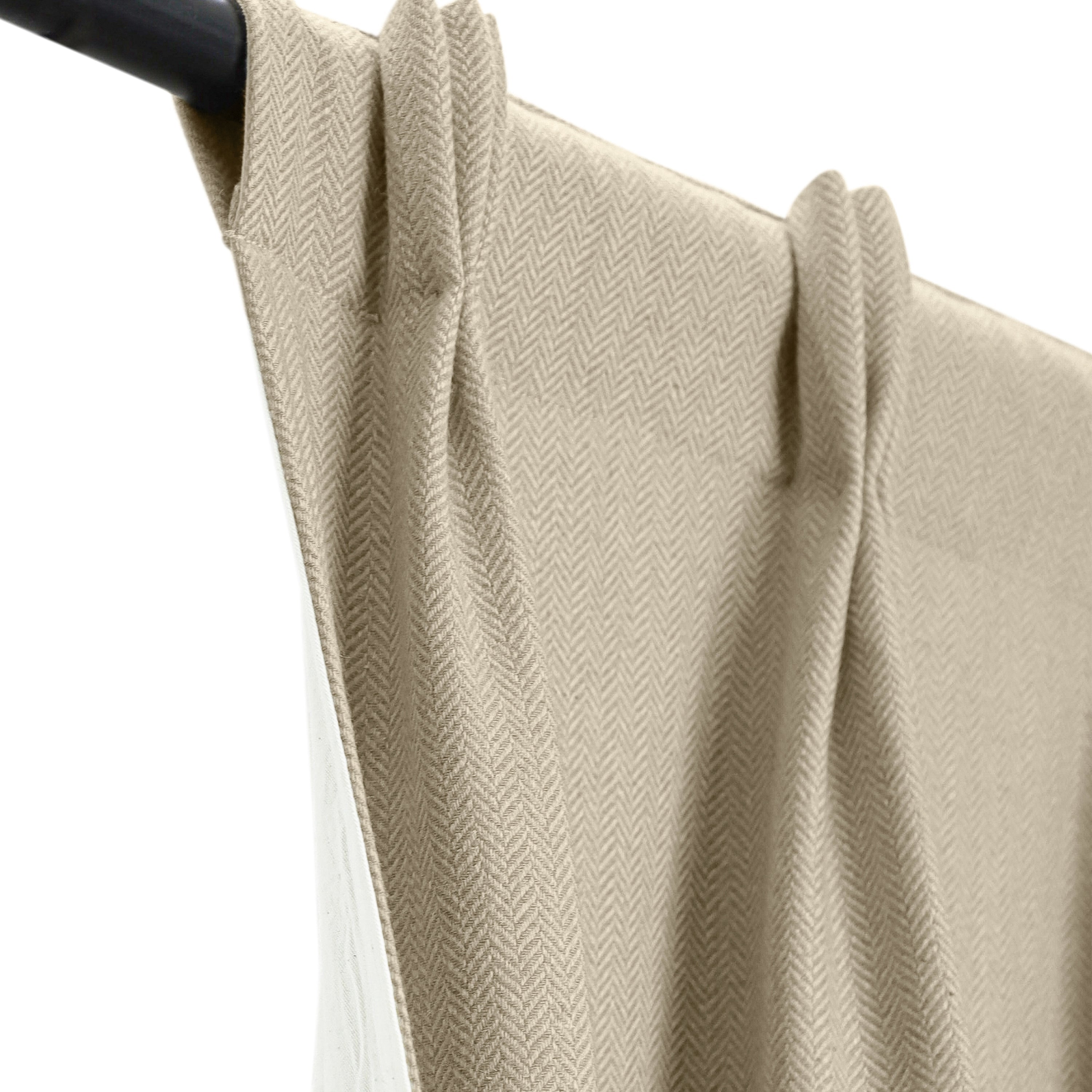 Handcrafted Pleated Chevron Curtain