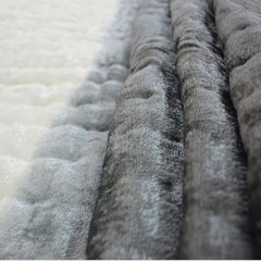 Black Ombre Velvet Quilt: Hand-Quilted Luxury