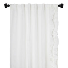 Custom Made Linen Ruffle Curtains