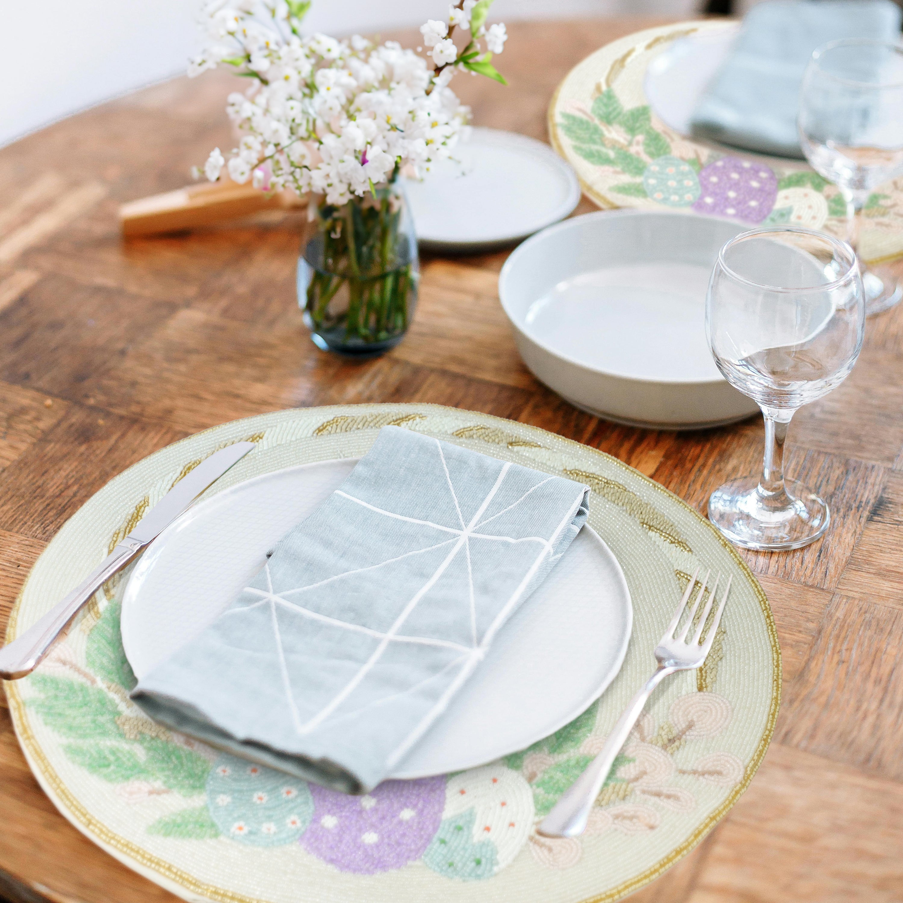 Easter Bunny Beaded Placemats