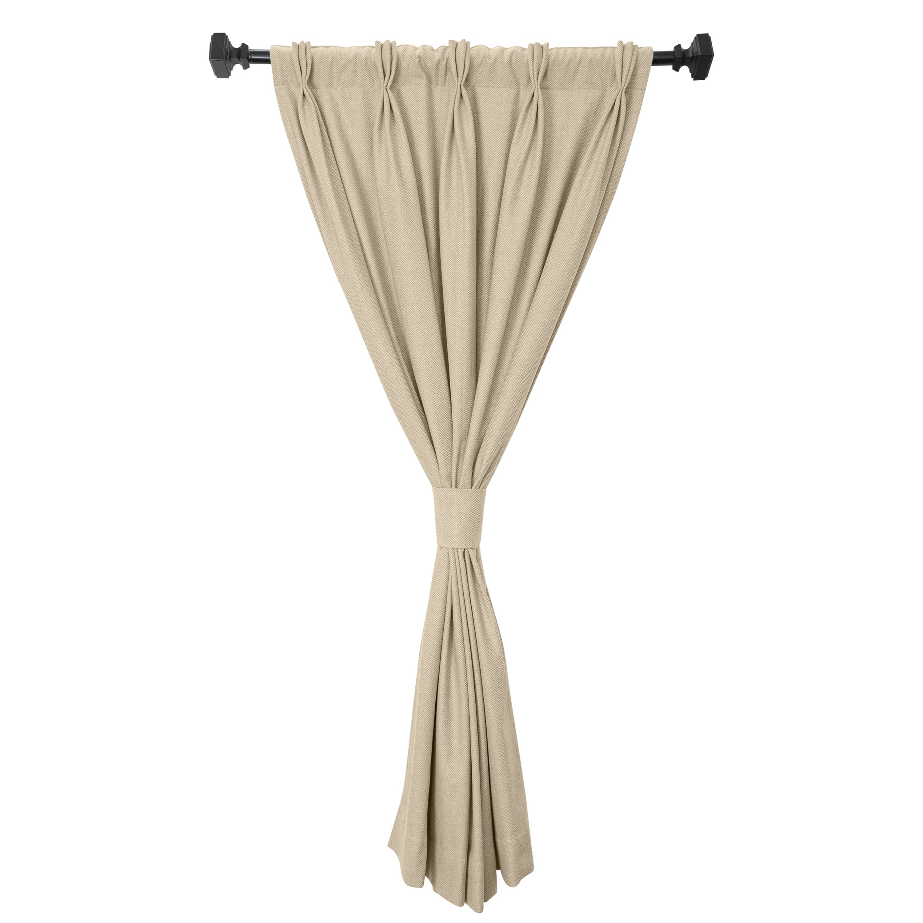 Handcrafted Pleated Chevron Curtain