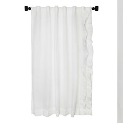 Custom Made Linen Ruffle Curtains
