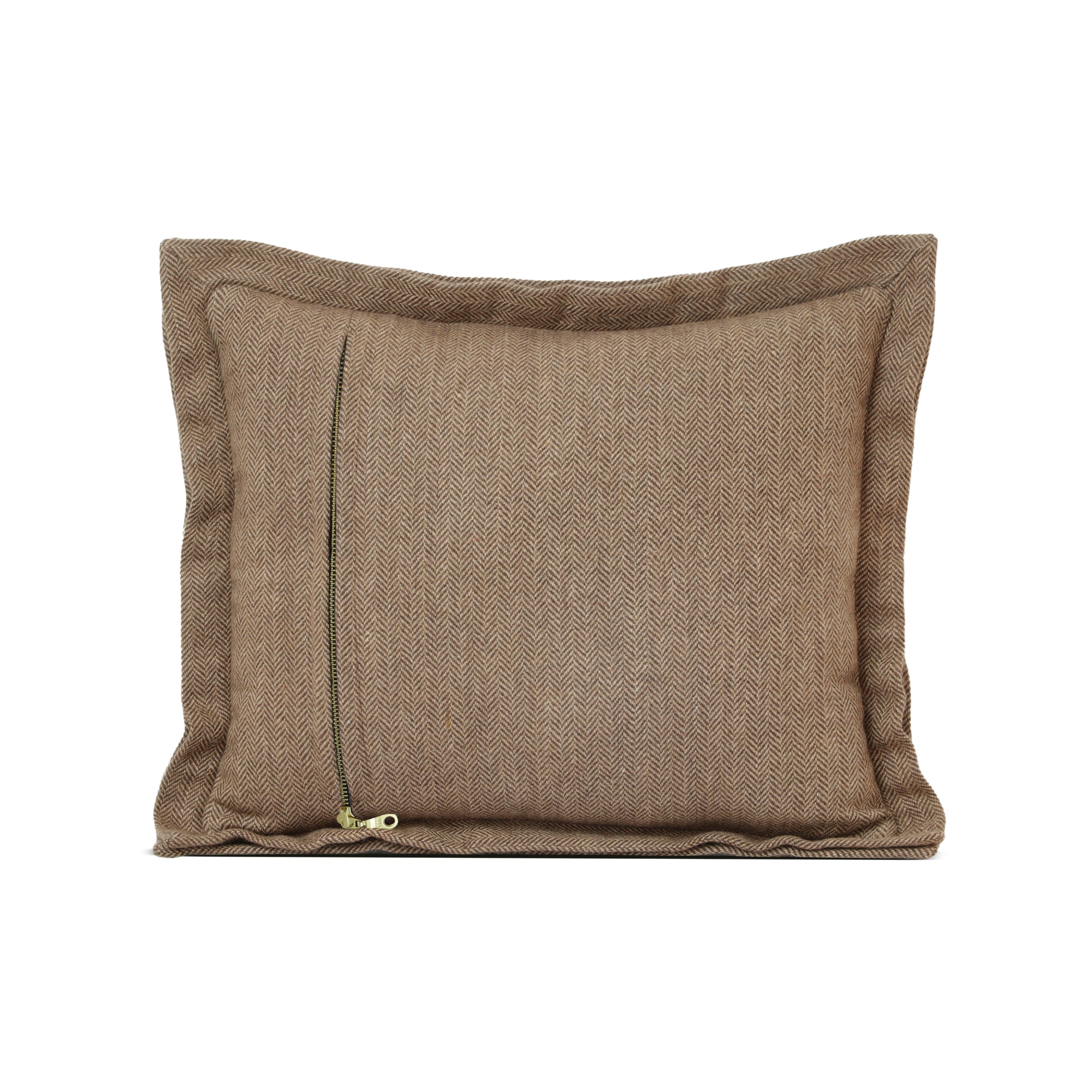 Double Flange Chevron Throw Pillow