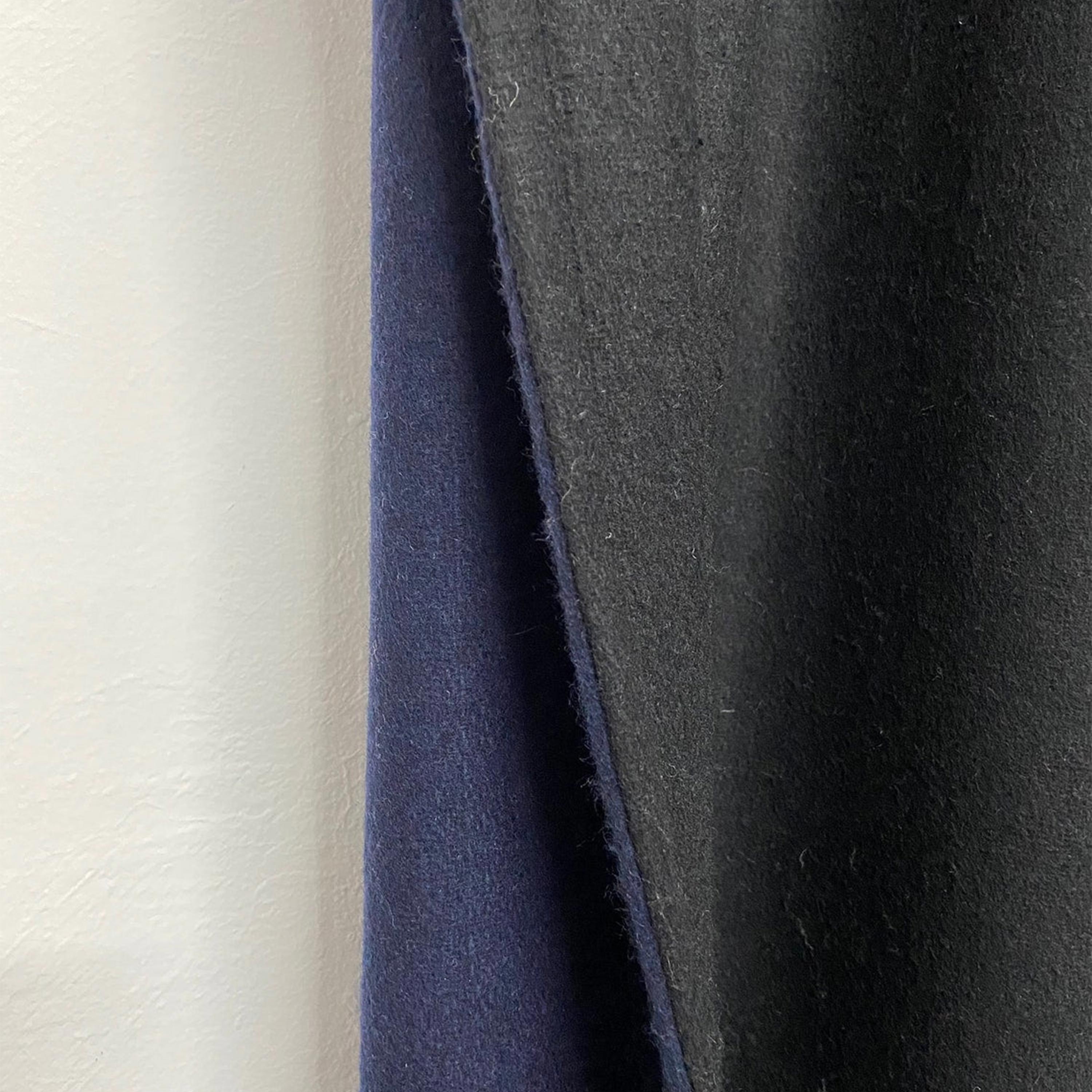 Double Layer Custom Wool Curtain With Grommets