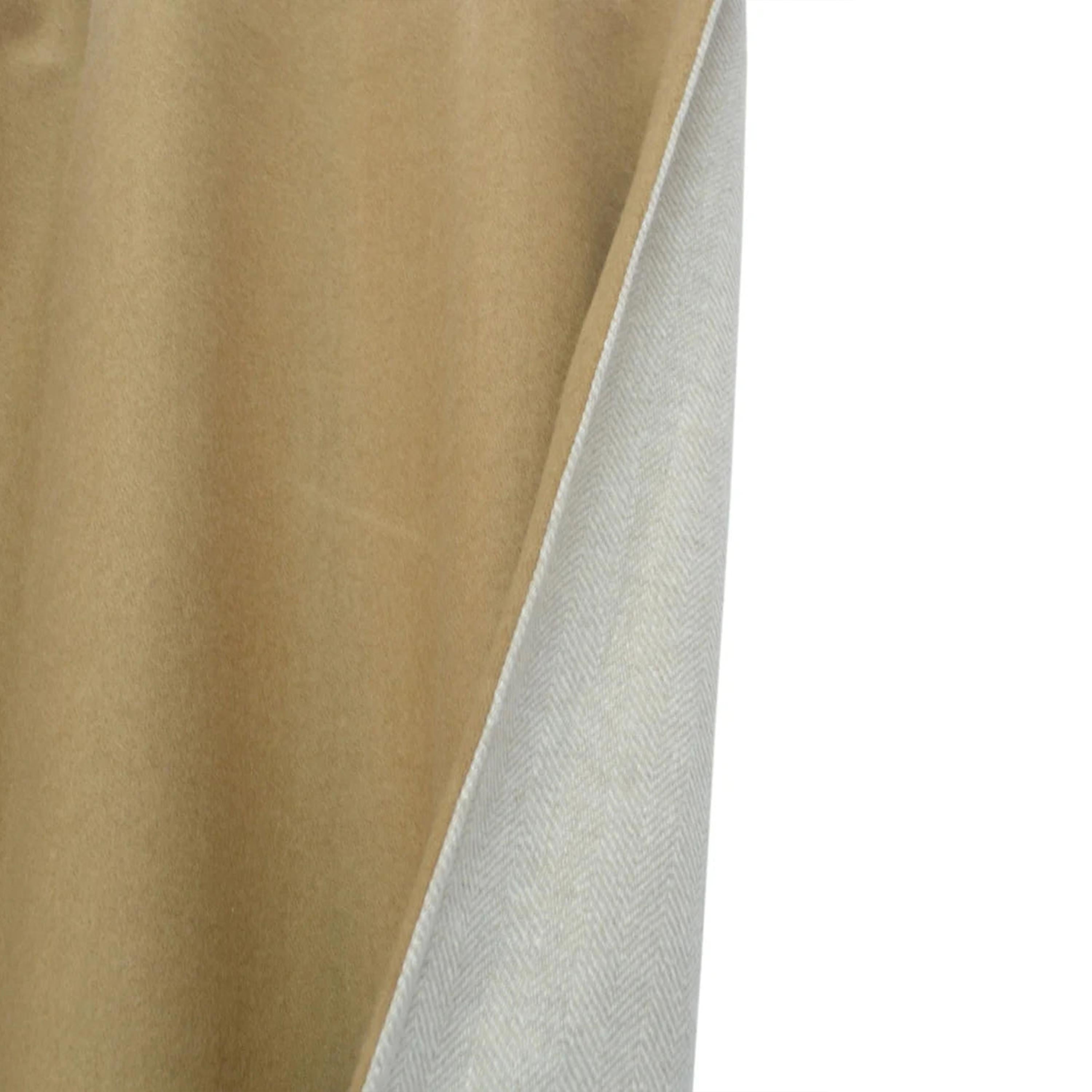 Chevron Double Layer Wool Felt Curtain