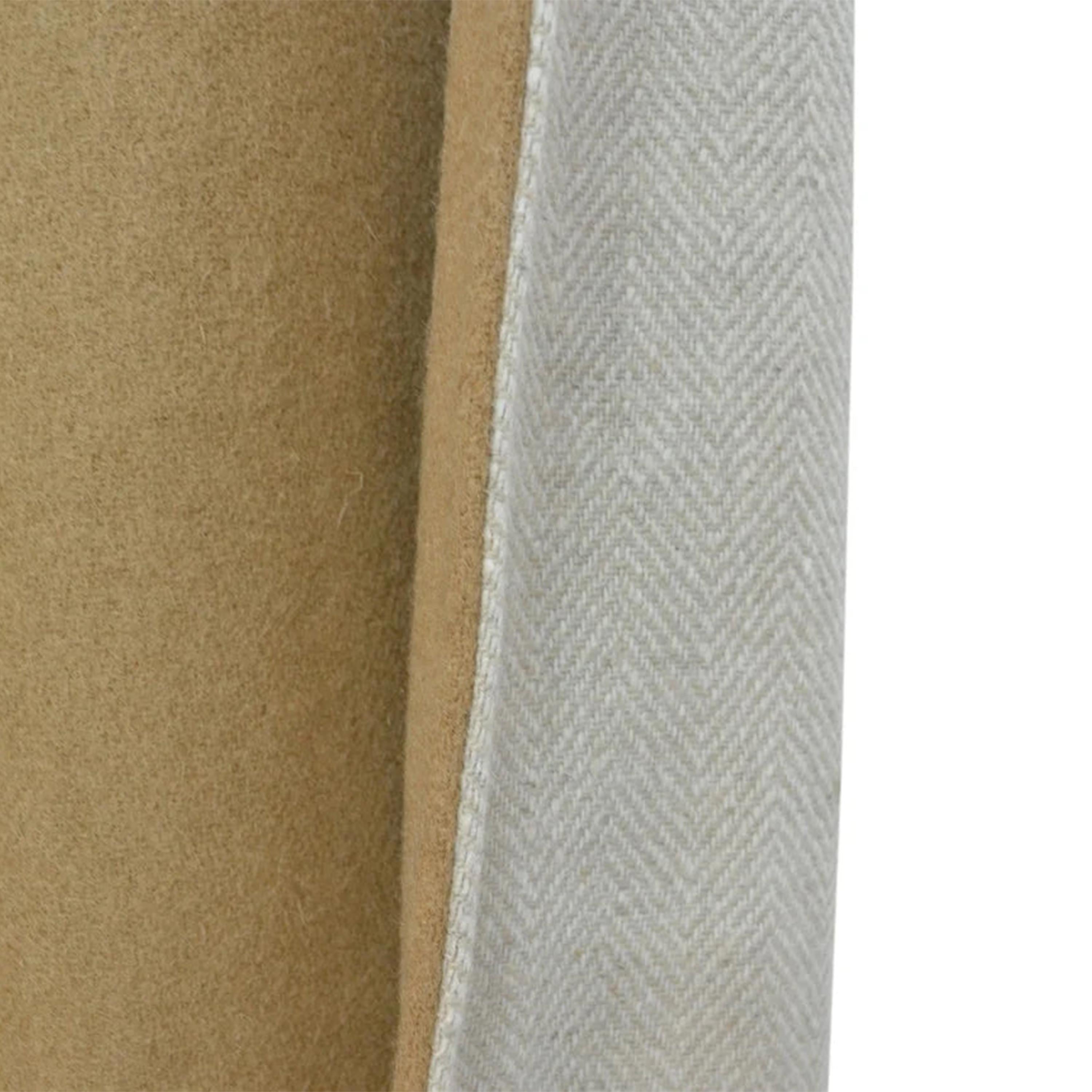 Chevron Double Layer Wool Felt Curtain