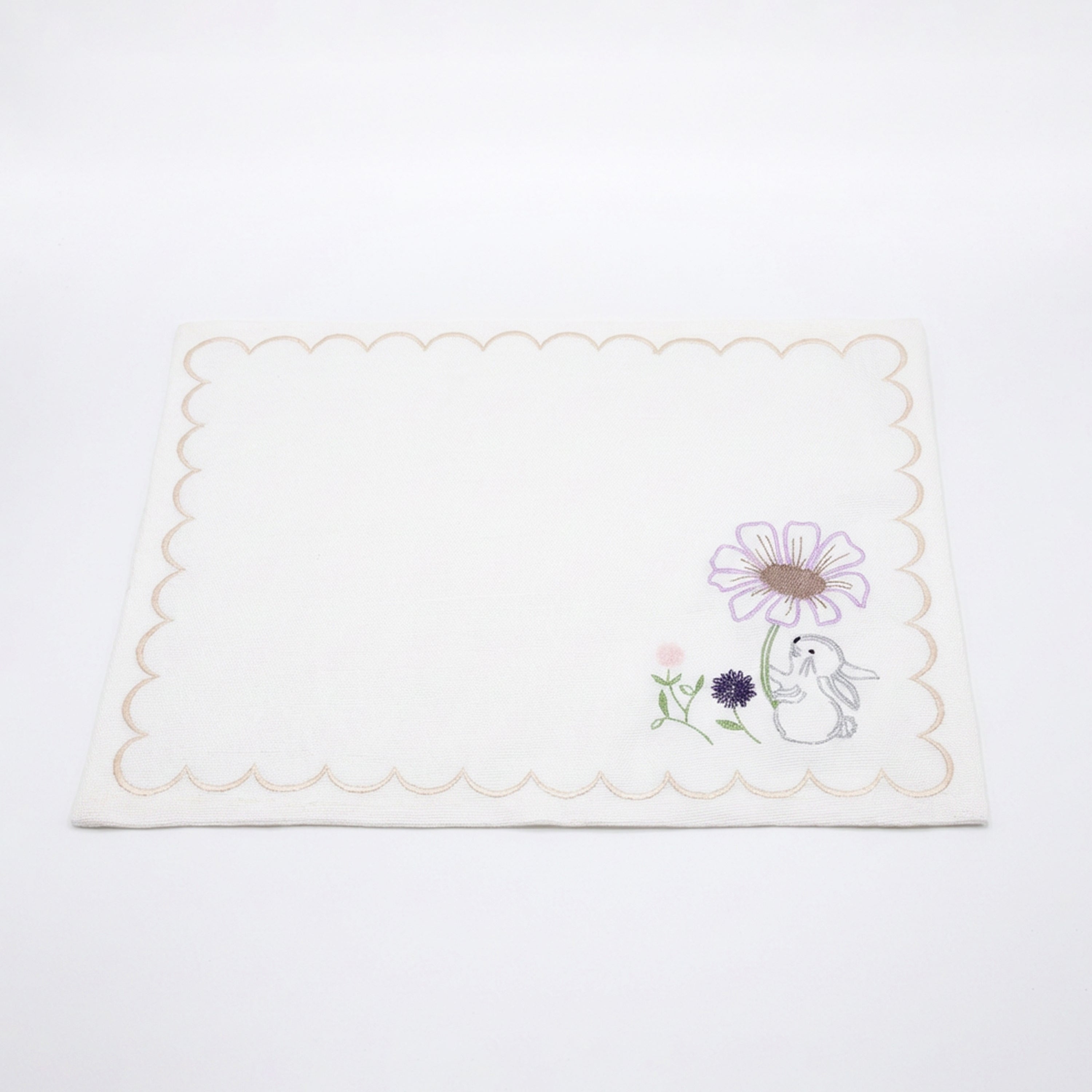Easter Bunny Embroidered Placemat Set