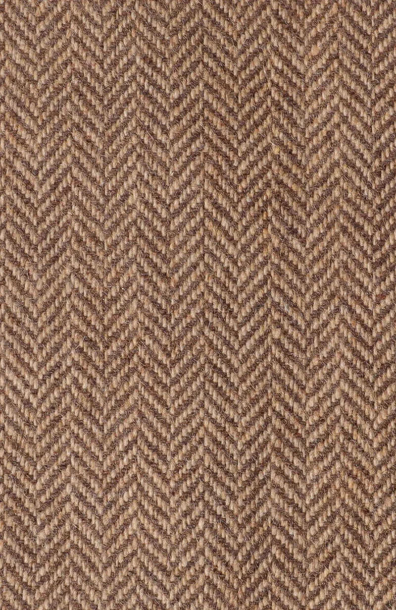 Chevron Curtain With Wool Felt Backing