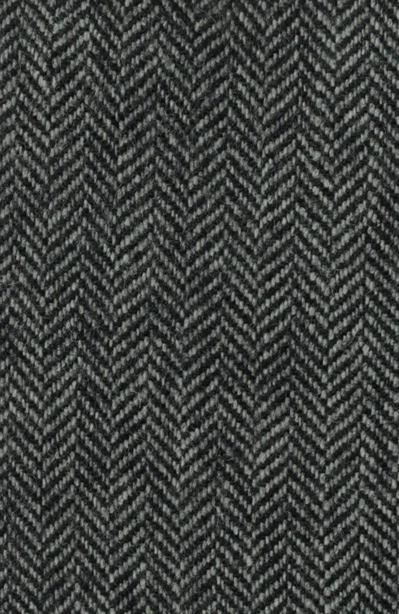 Chevron Curtain With Wool Felt Backing