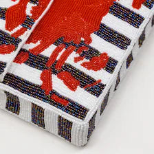 Handmade Beaded Crab Clutch | Coastal Shoulder Bag