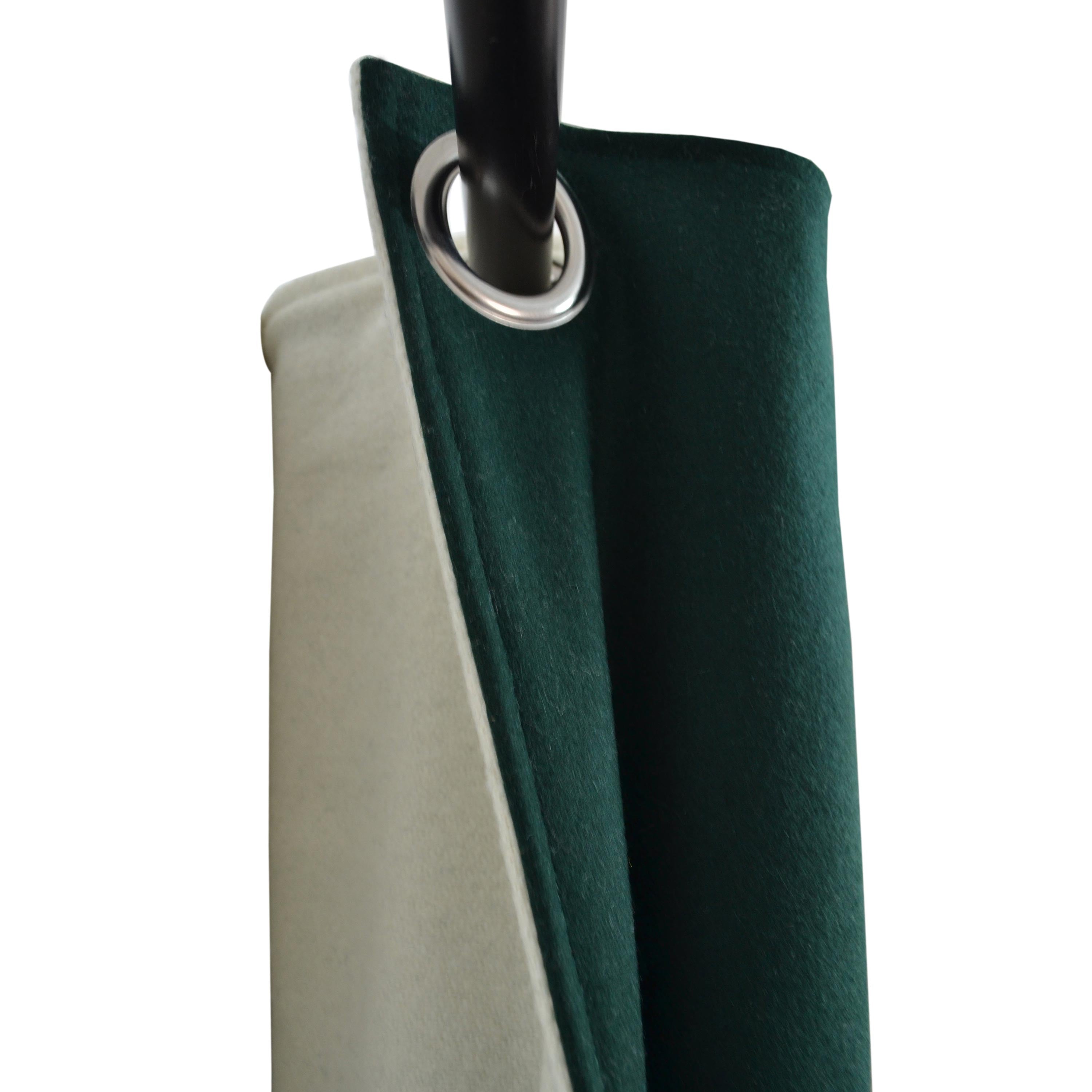 Double Layer Custom Wool Curtain With Grommets