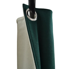 Double Layer Custom Wool Curtain With Grommets