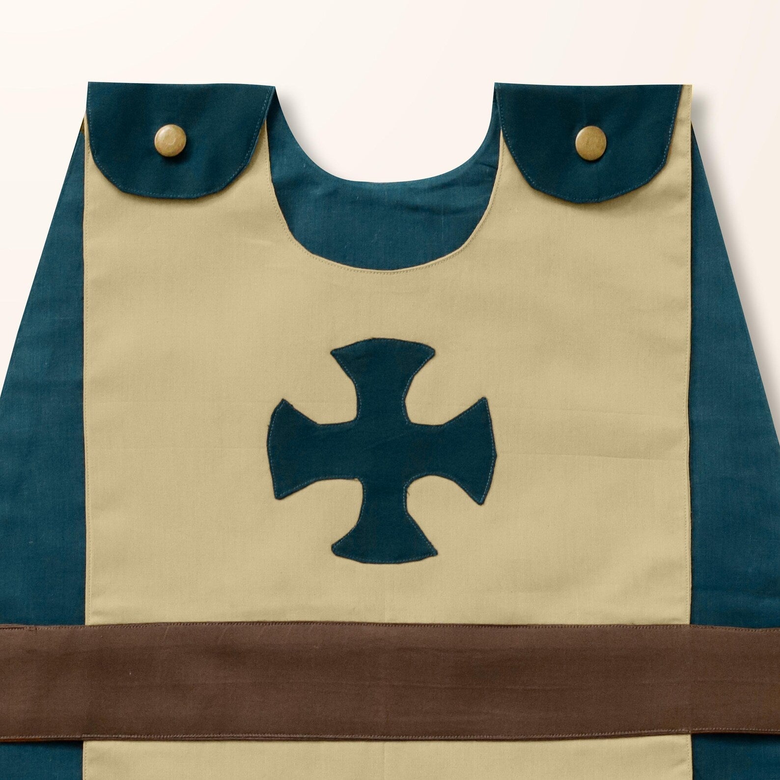 Doorway Puppet Theatre with Sword, Shield, Crown & Armor | Puppet Play Curtain | Ready-to-Gift Set for Boys and Girls