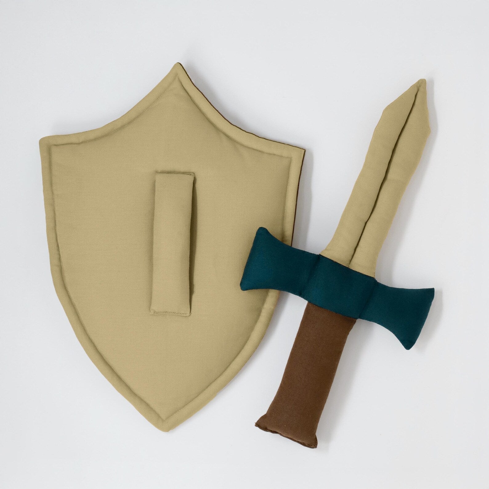 Doorway Puppet Theatre with Sword, Shield, Crown & Armor | Puppet Play Curtain | Ready-to-Gift Set for Boys and Girls