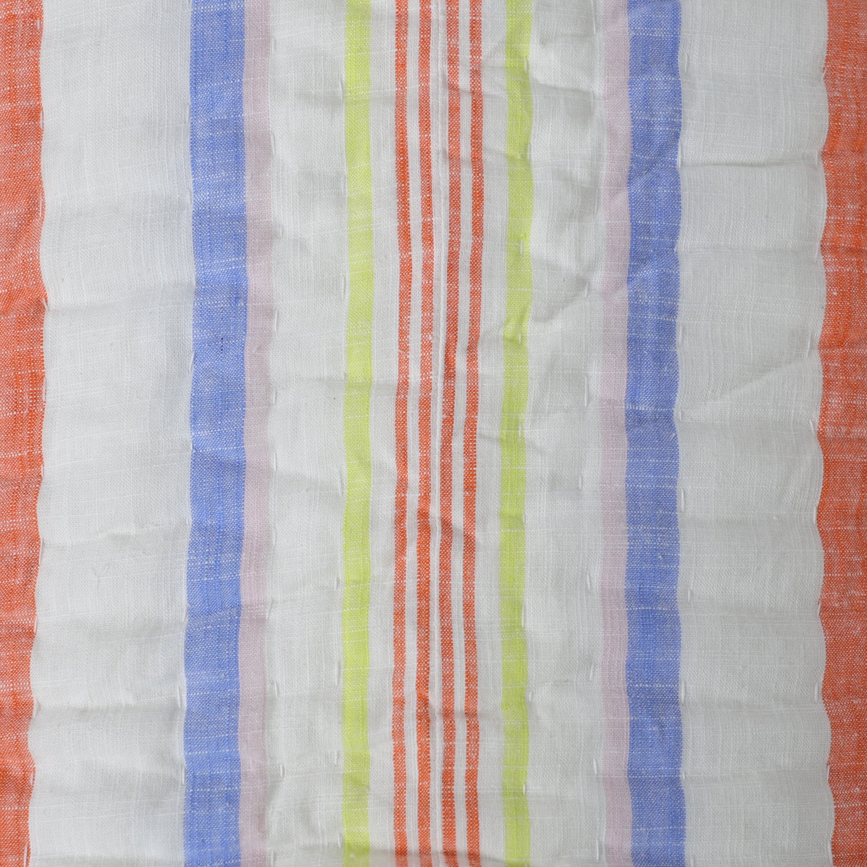 Handcrafted Striped Cotton Quilt, Colorful Washable Quilt And Shams